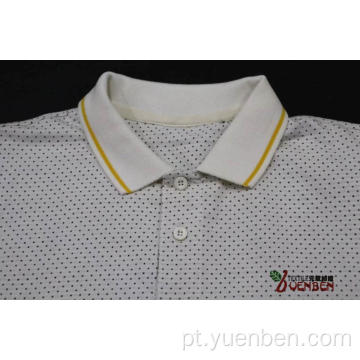 Tecido Jacquard 100% algodão com camisa normal de carcela